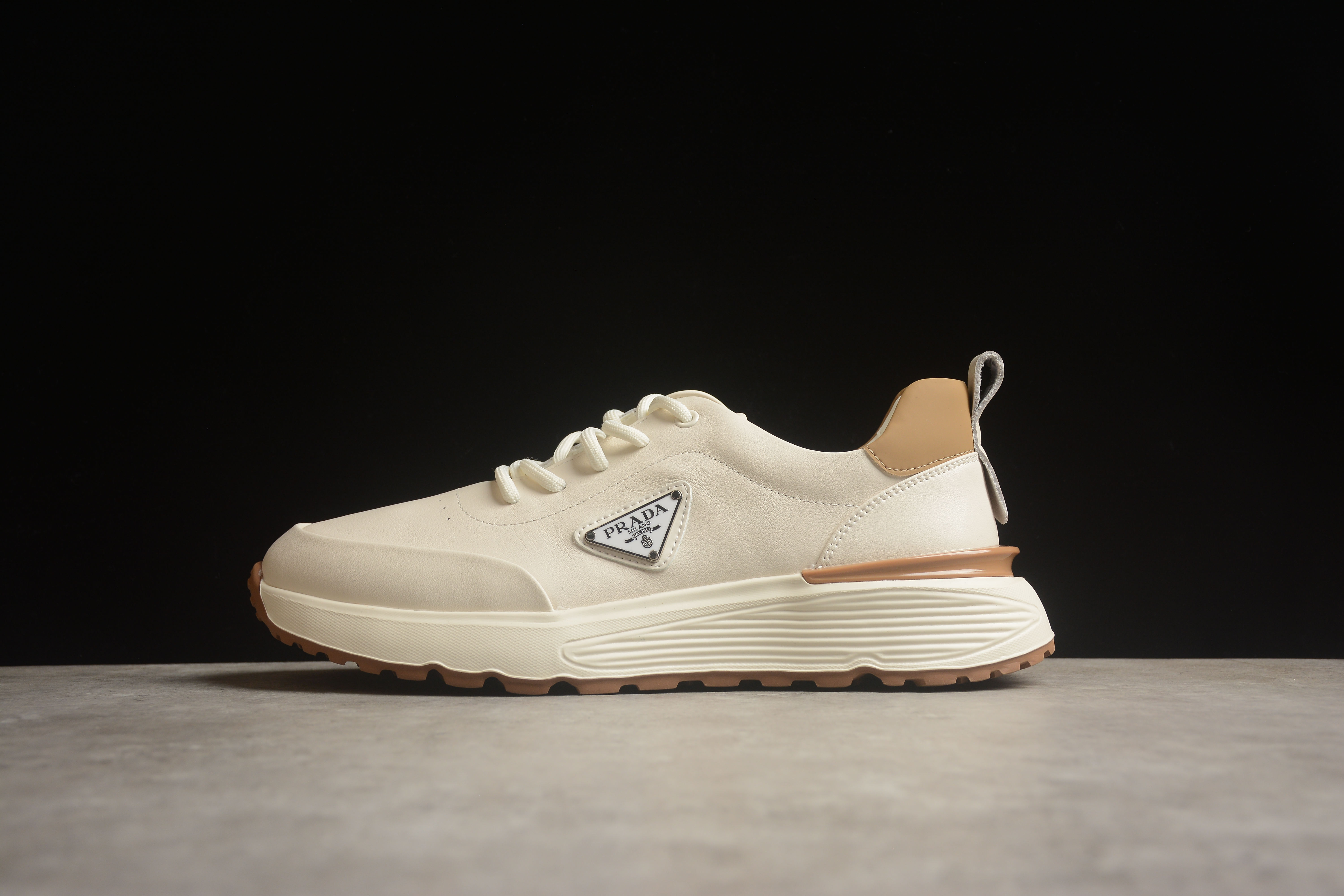 PRADA Thick-soled logo lace-up Shoes