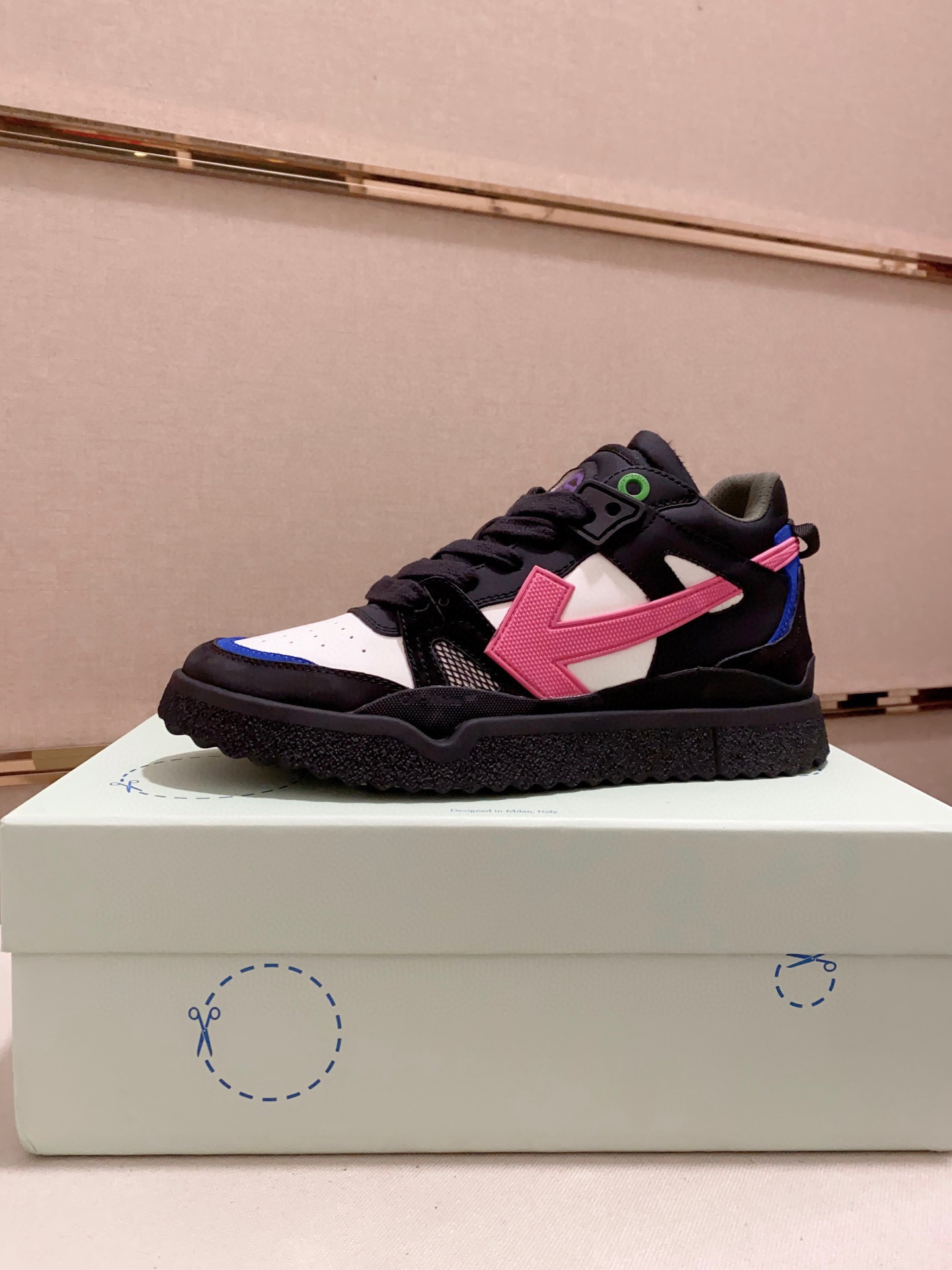 Off-white Men's and Women's casual sports shoes