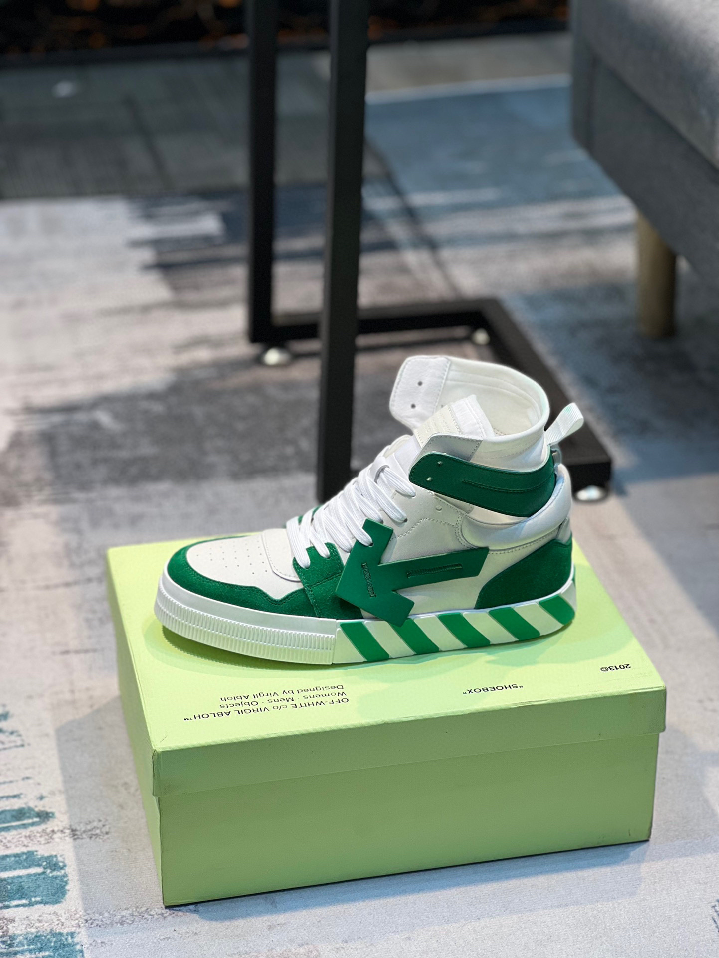 Off-white mens high top sneakers