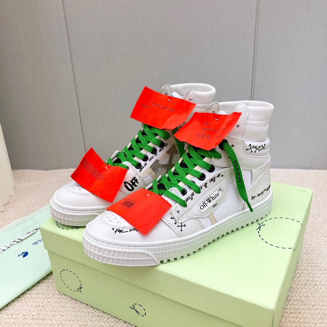 Off-white Men's and Women's high top shoes