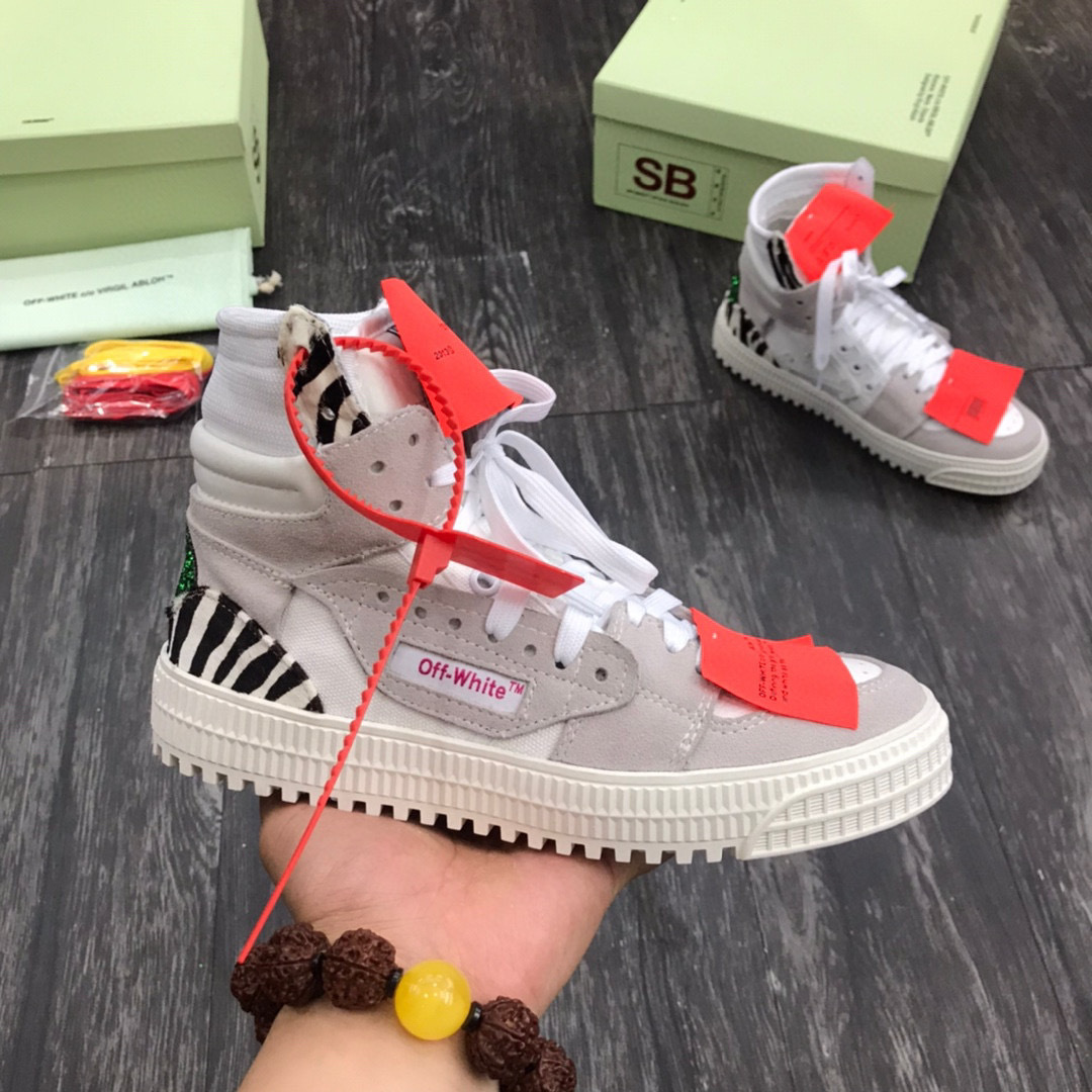 Off-white Men's and Women's high top shoes
