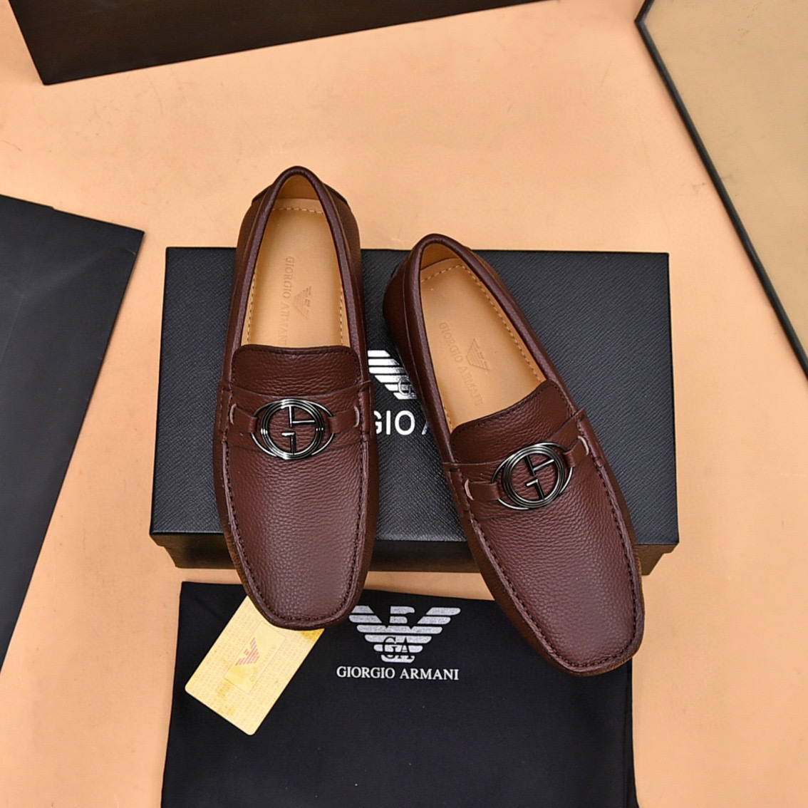 Armani gommino driving shoes