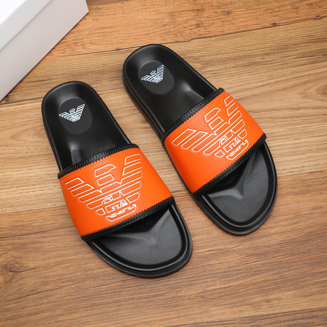 Armani leather slipper shoes