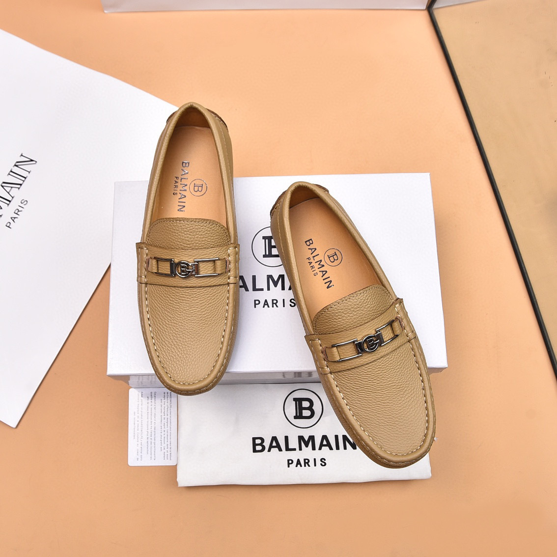 BALMAIN gommino driving shoes