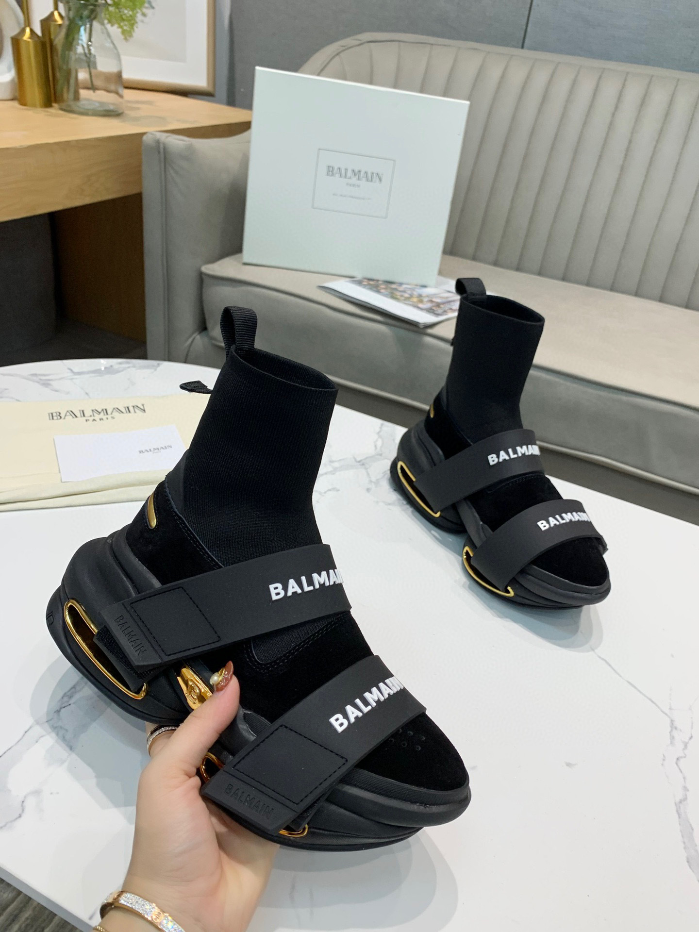 Balmain BBold high-top sneakers