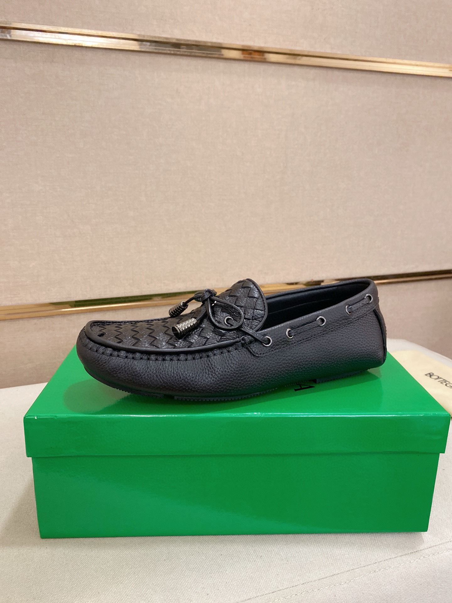 Bottega Veneta leather gommino driving shoes