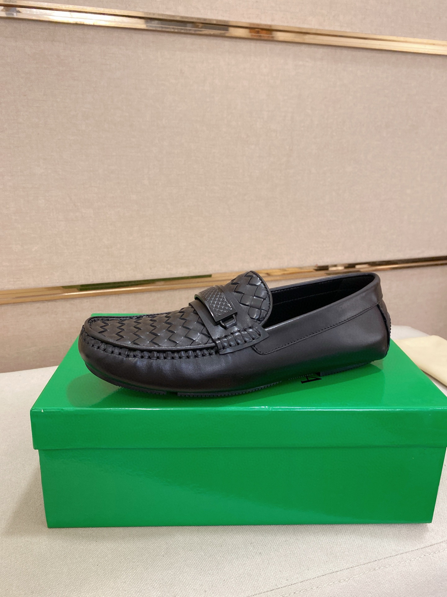 Bottega Veneta leather gommino driving shoes