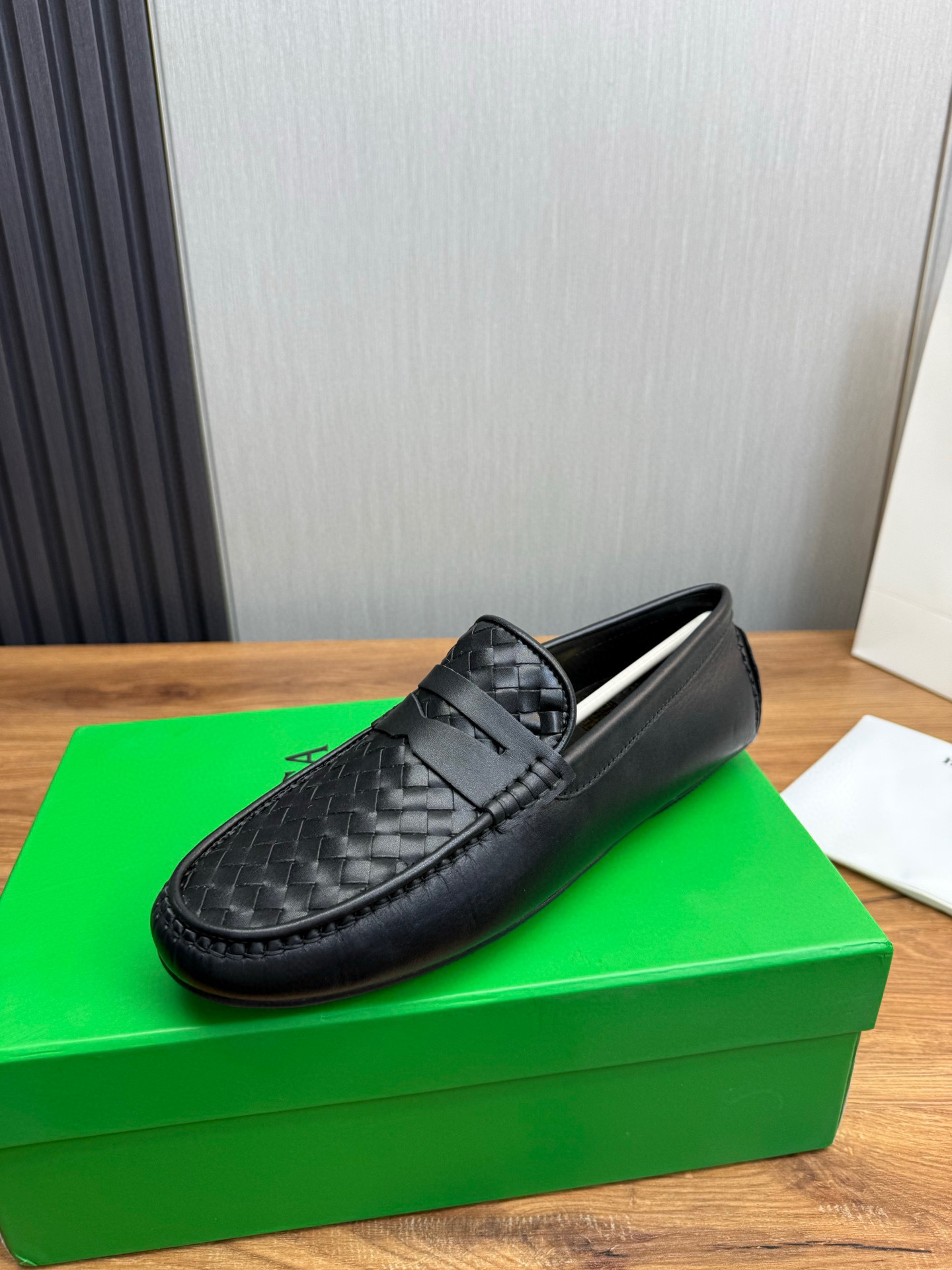 Bottega Veneta leather gommino driving shoes