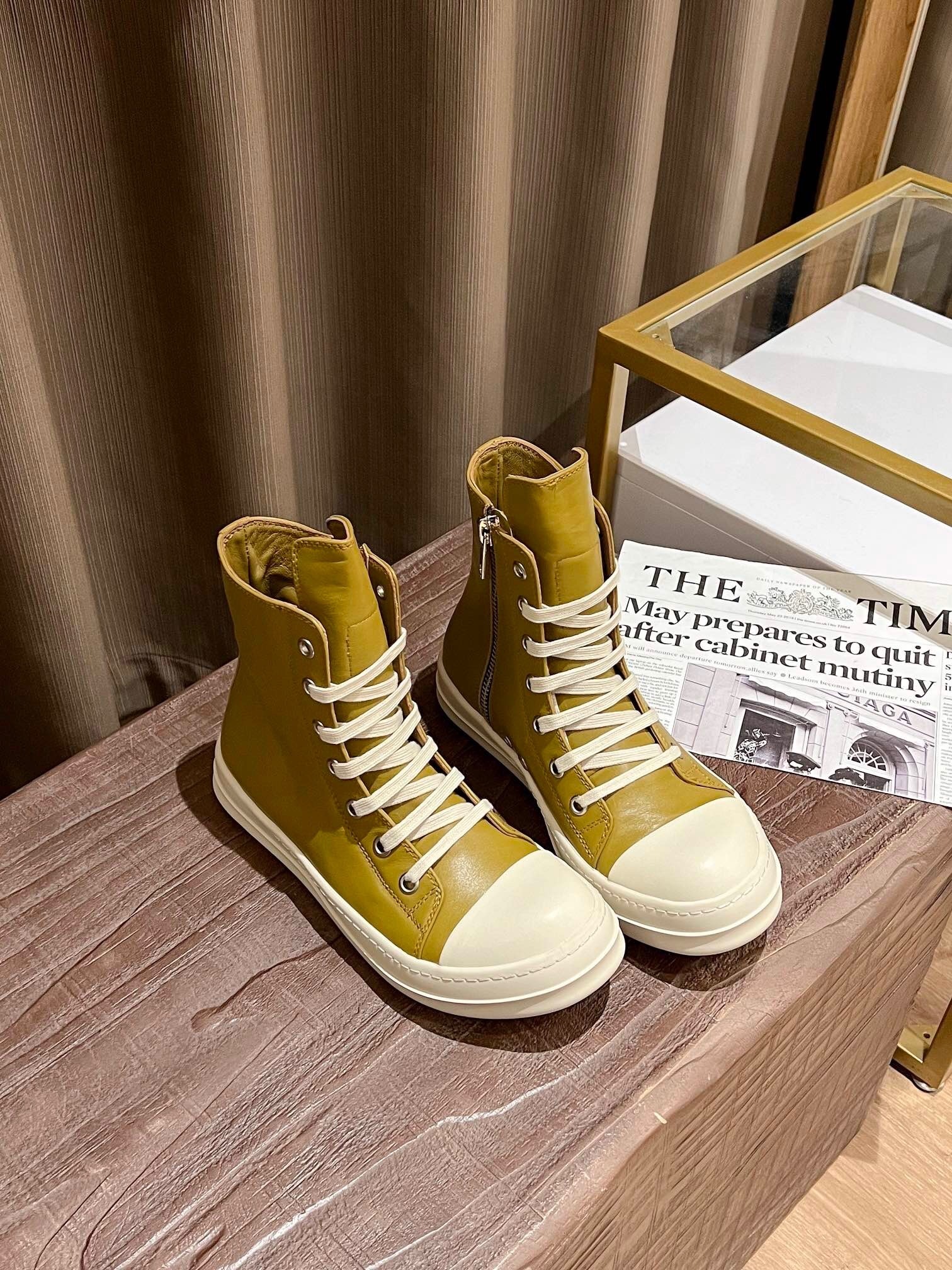 RICK OWENS new sports series imported calfskin 35-47