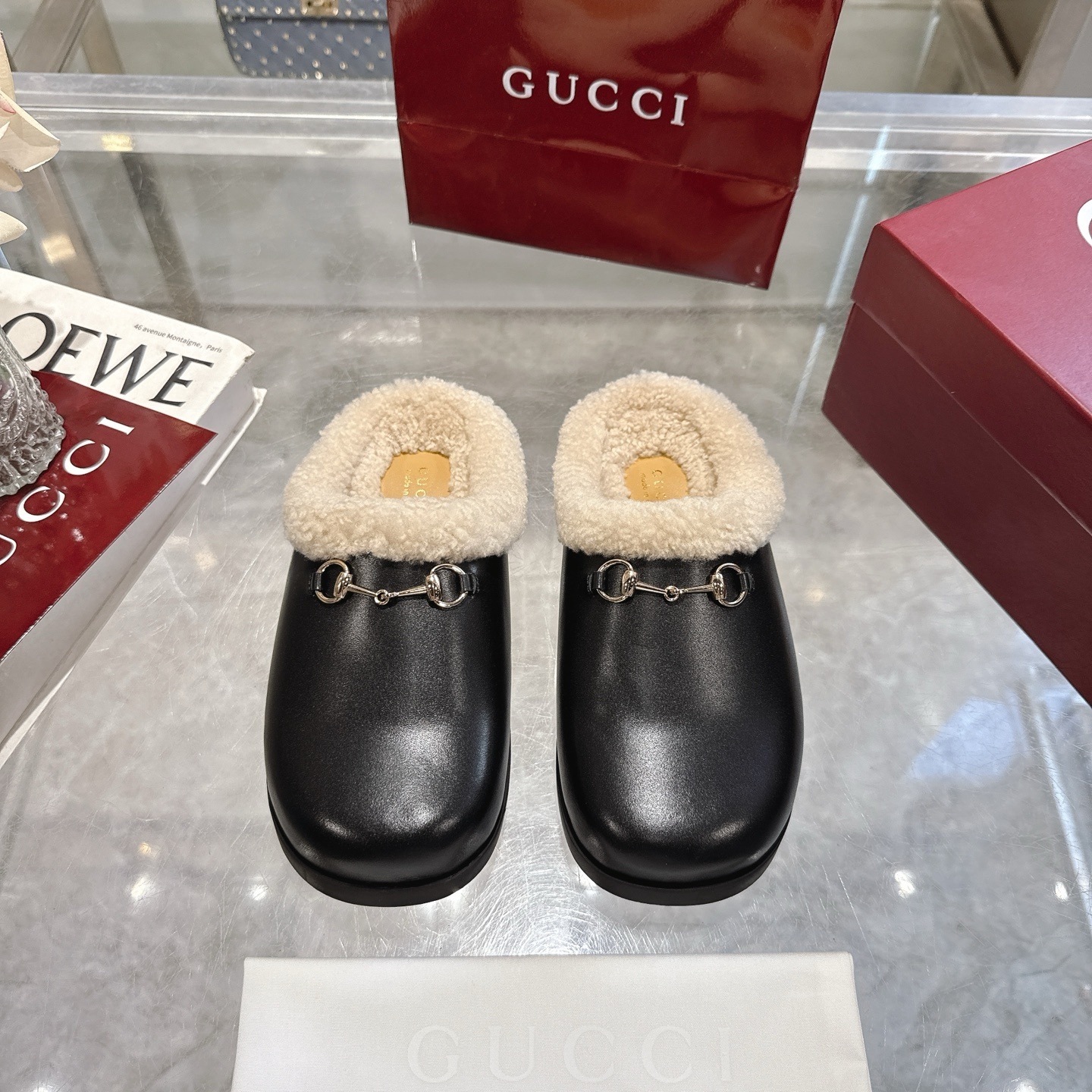 Gucci new imported suede leather wool lining 36-42