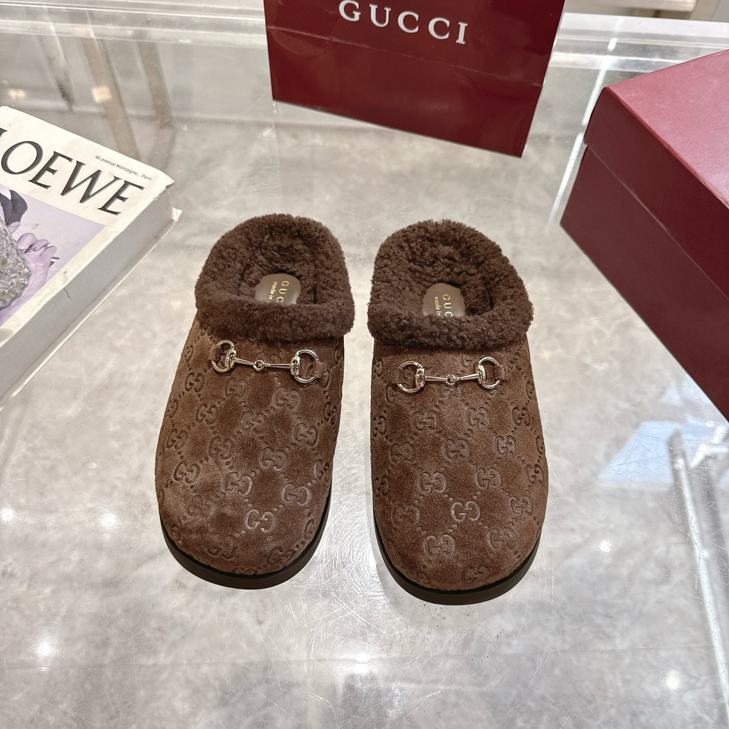 Gucci new imported suede leather wool lining 36-42