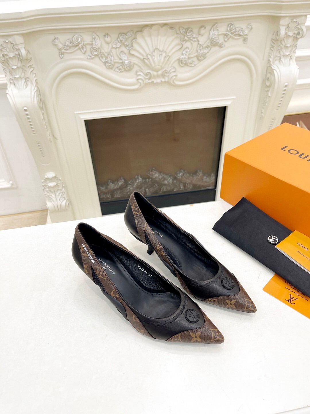 Louis Vuitton new imported cowhide/technical silk with sheepskin lining heel height 5.5cm 35-42