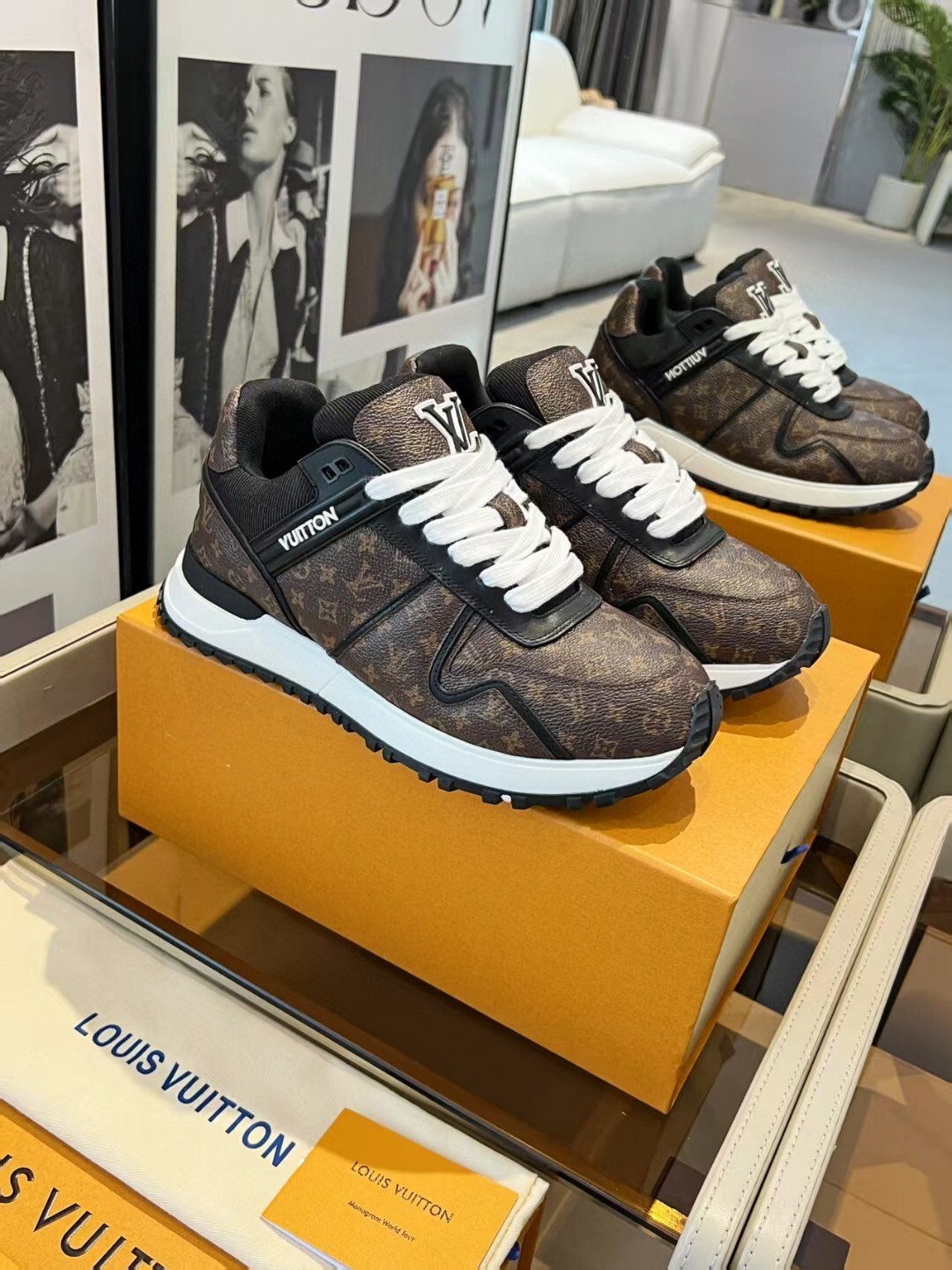 Louis Vuitton new imported cowhide breathable mesh lining 35-46