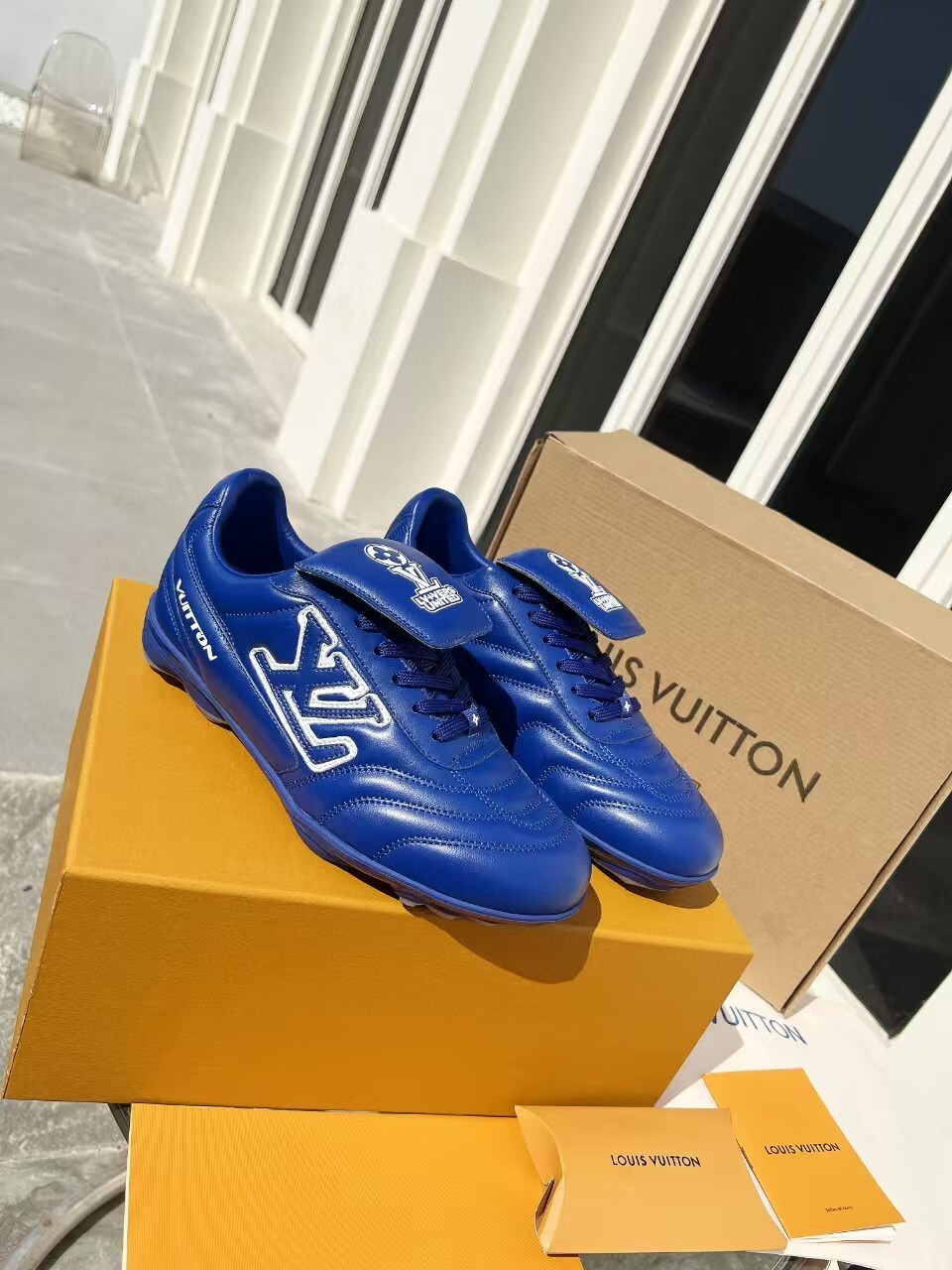 Louis Vuitton new couple sneakers imported cowhide and sheepskin lining 35-46