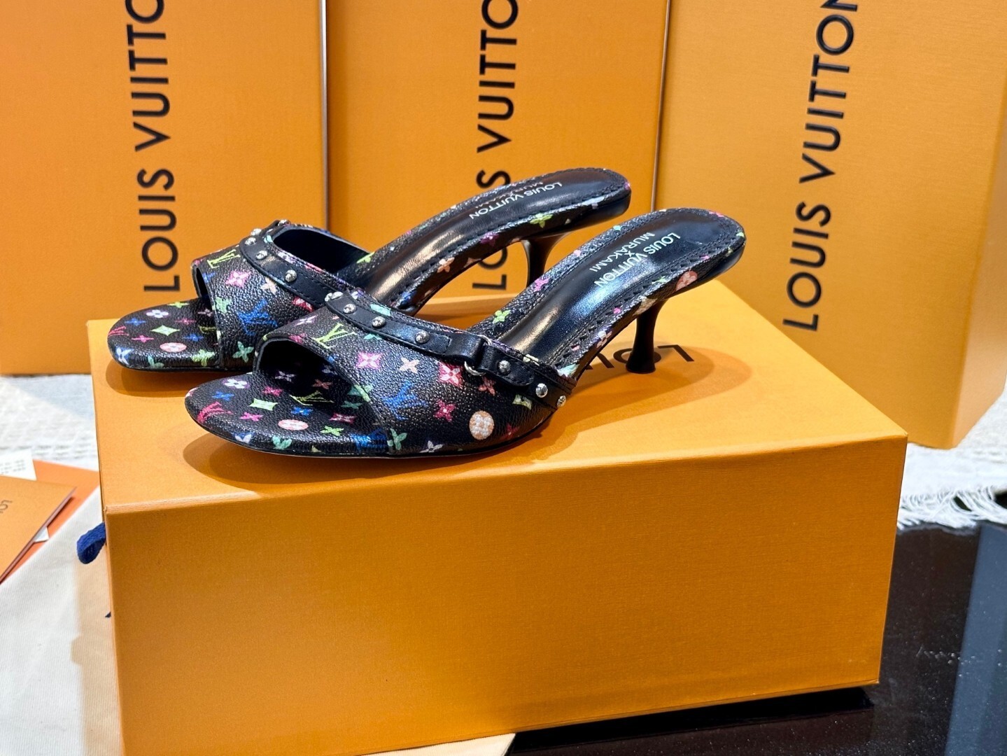 Louis Vuitton new imported cowhide and sheepskin lining heel height 5.5cm 35-42