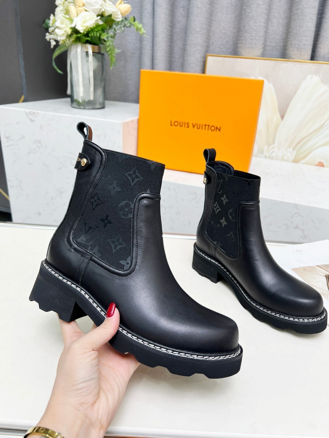 Louis Vuitton new imported cowhide leather lining 35-42