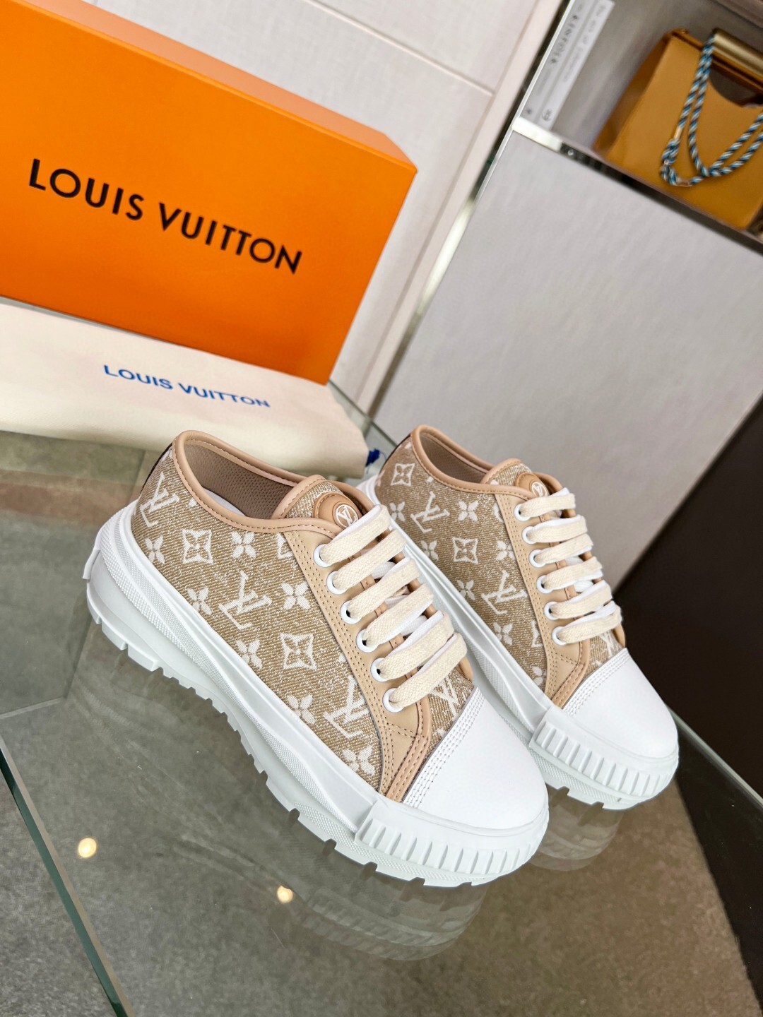 Louis Vuitton new imported denim sheepskin lining 35-41