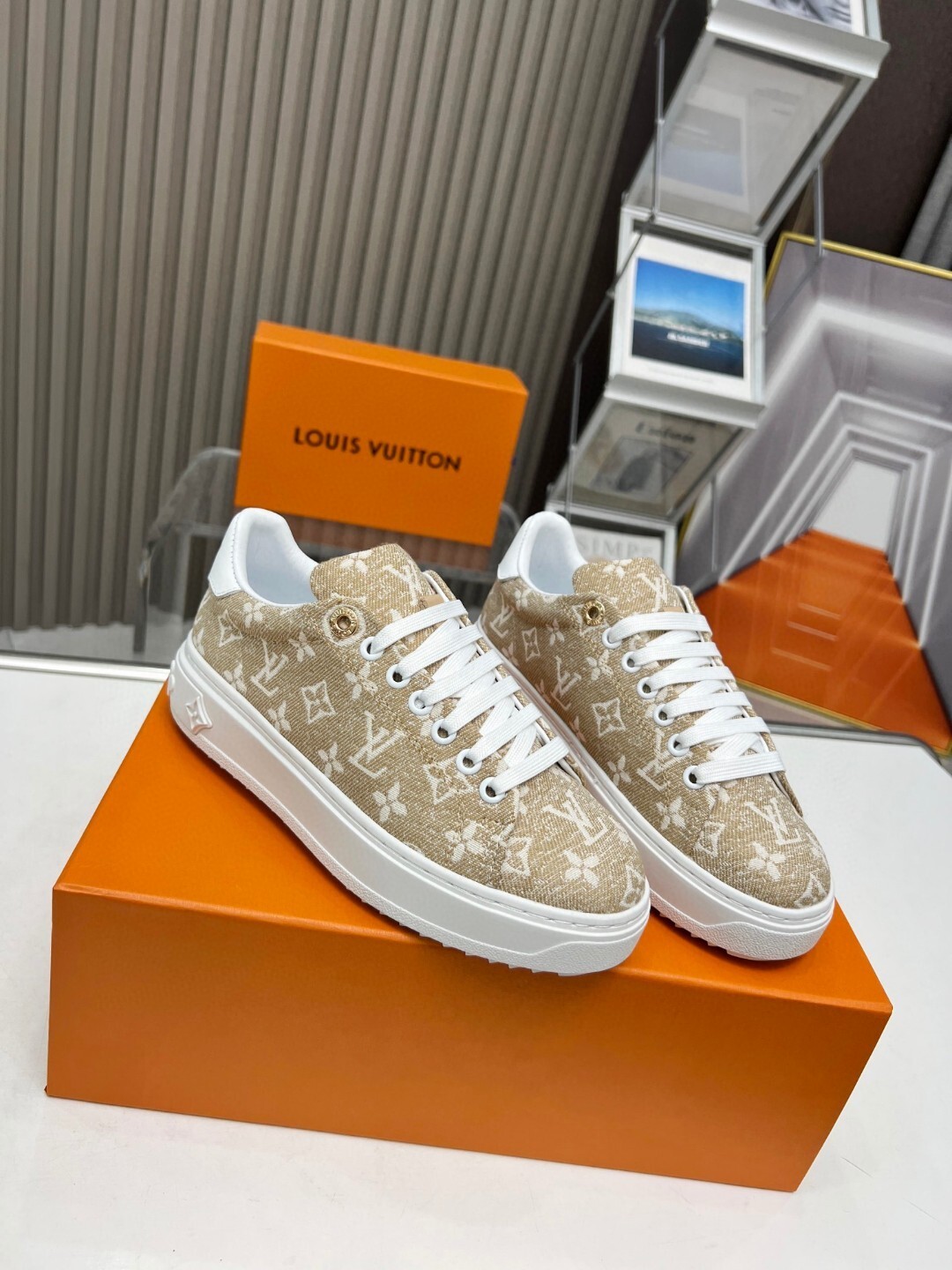Louis Vuitton new imported denim sheepskin lining 35-46