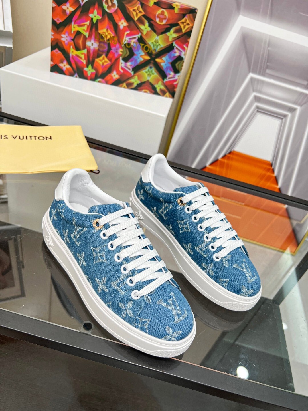 Louis Vuitton new imported denim sheepskin lining 35-41